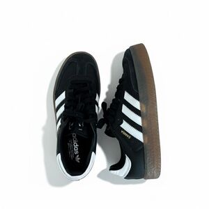 Adidas Mens Samba Black White Sneakers